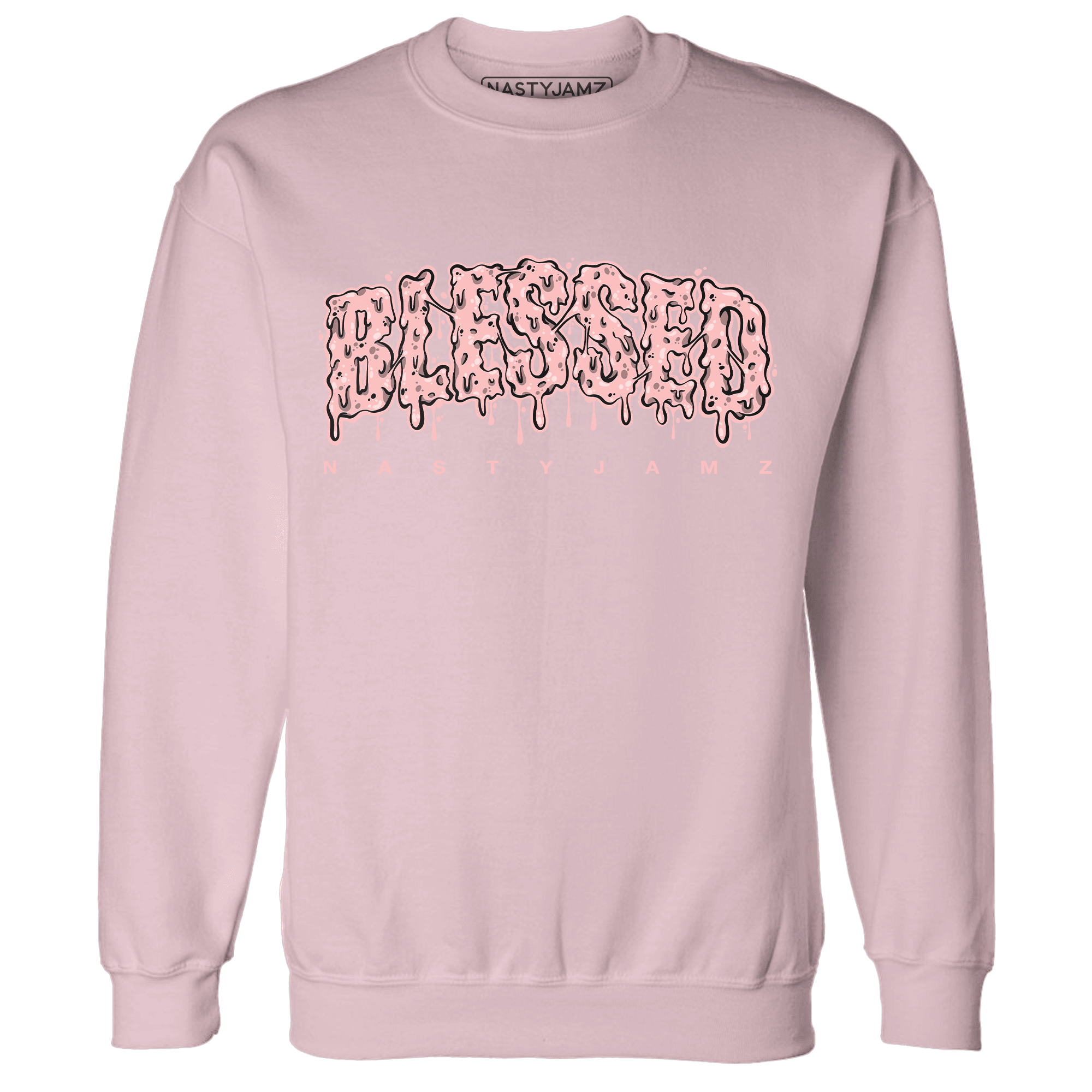 AJ 11 Low Legend Pink Sweatshirt Match Blessed Text - NastyJamz