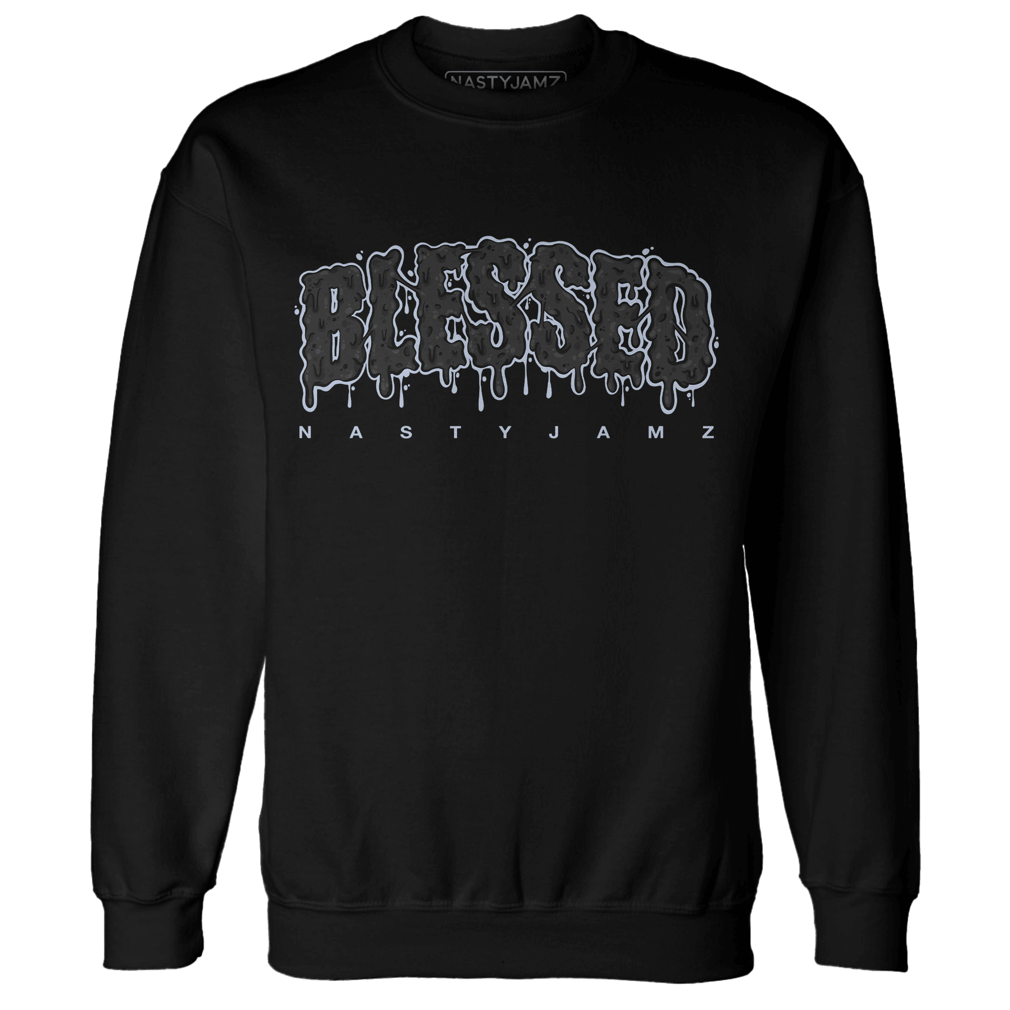 Low Space Jamz 11s Sweatshirt Match Blessed Text - NastyJamz