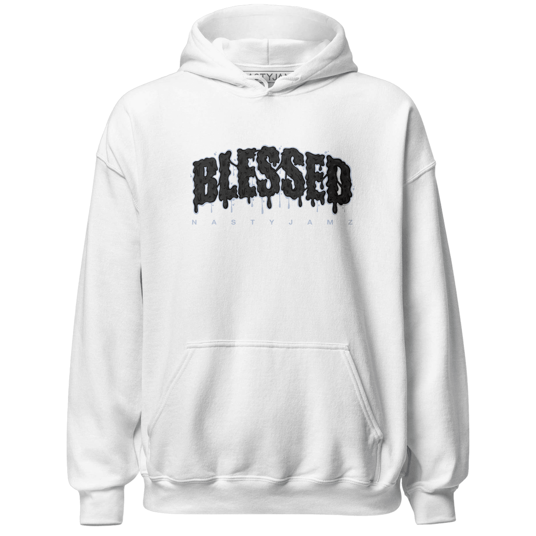 Low Space Jamz 11s Hoodie Match Blessed Text - NastyJamz