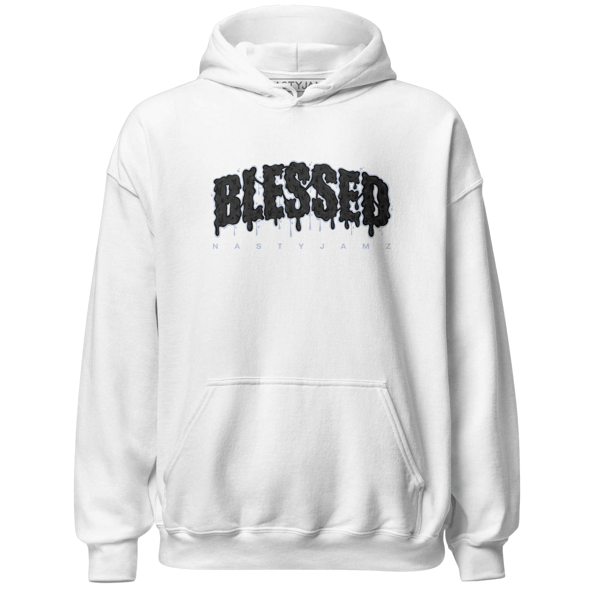 Low Space Jamz 11s Hoodie Match Blessed Text - NastyJamz