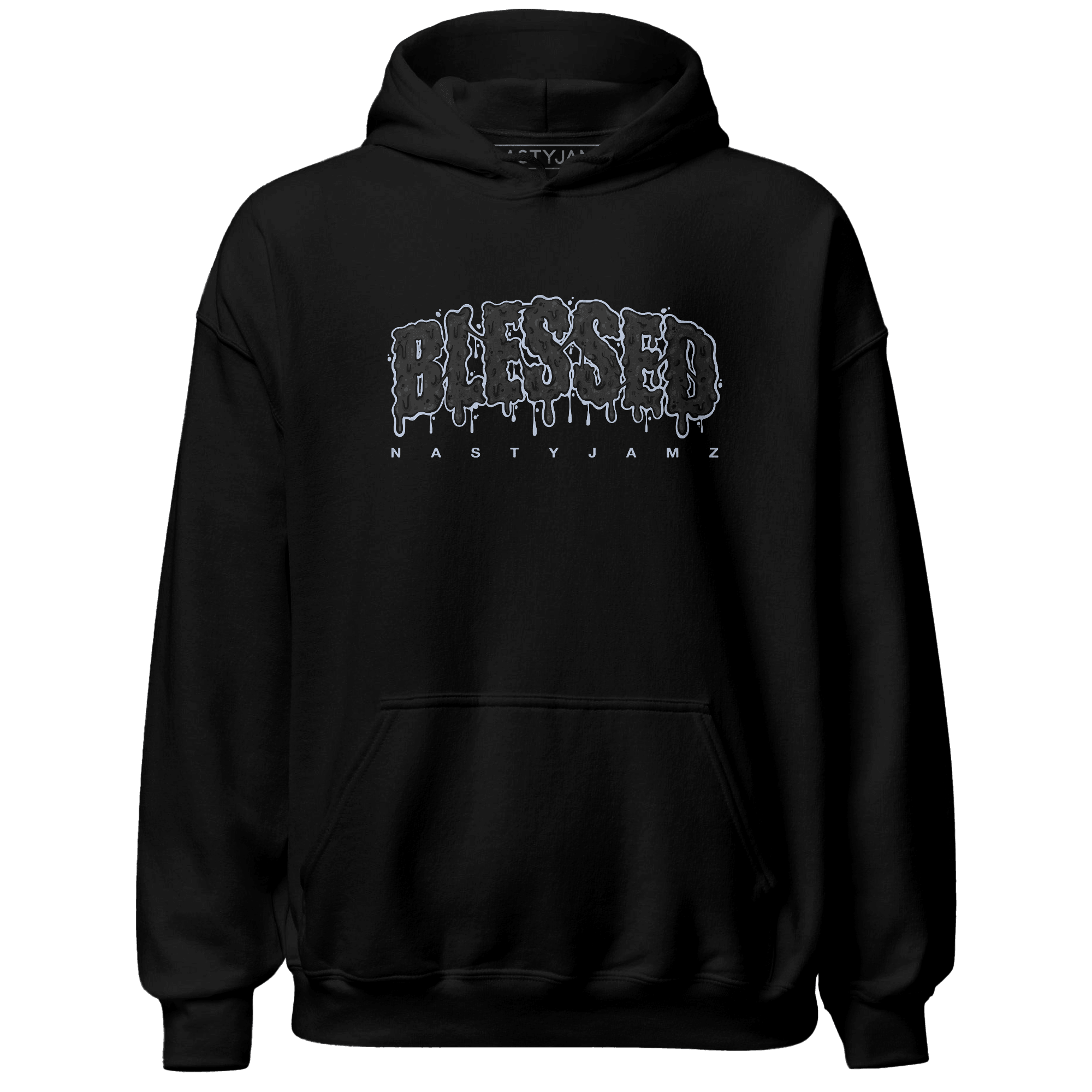 Low Space Jamz 11s Hoodie Match Blessed Text - NastyJamz