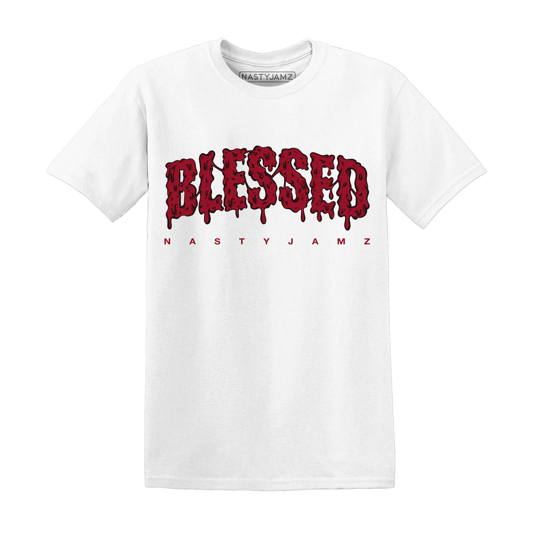 Retro-Red-Taxi-12s-T-Shirt-Match-Blessed-Text