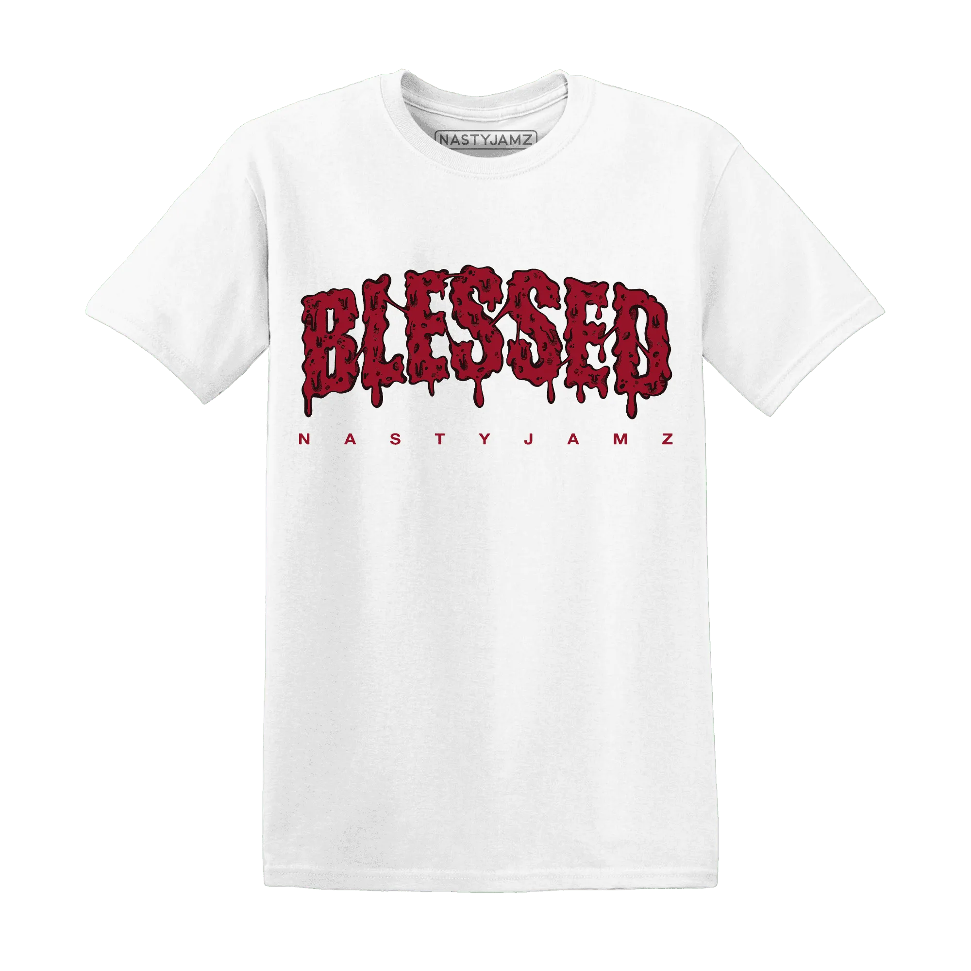 Retro-Red-Taxi-12s-T-Shirt-Match-Blessed-Text