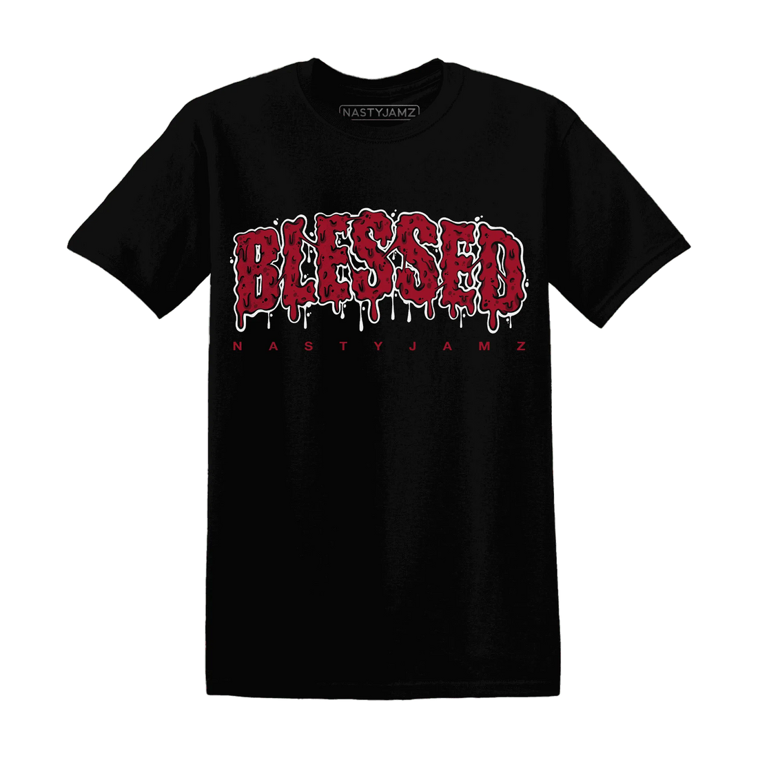 Retro-Red-Taxi-12s-T-Shirt-Match-Blessed-Text