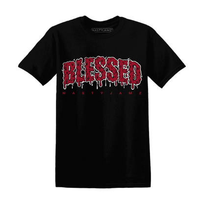 Retro-Red-Taxi-12s-T-Shirt-Match-Blessed-Text