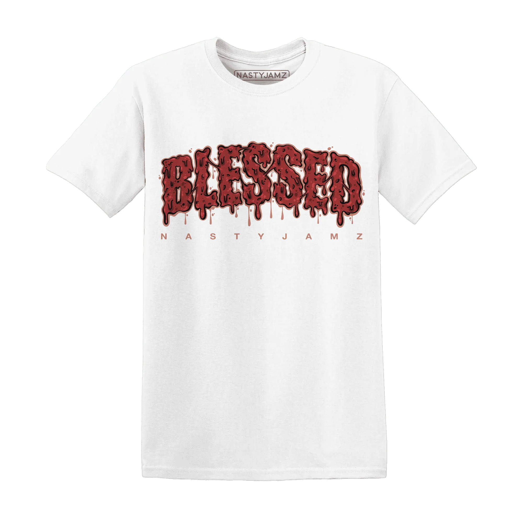 Dune-Red-13s-T-Shirt-Match-Blessed-Text
