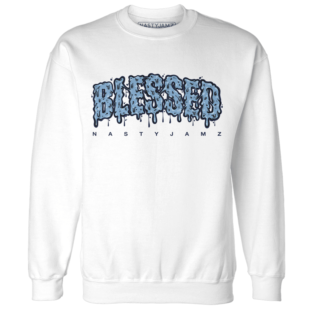 First In Flight 1s Sweatshirt Match Blessed Text - NastyJamz