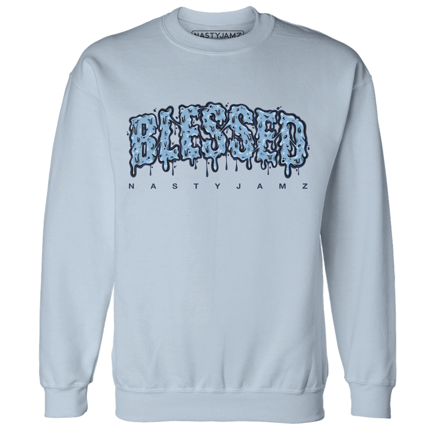 First In Flight 1s Sweatshirt Match Blessed Text - NastyJamz
