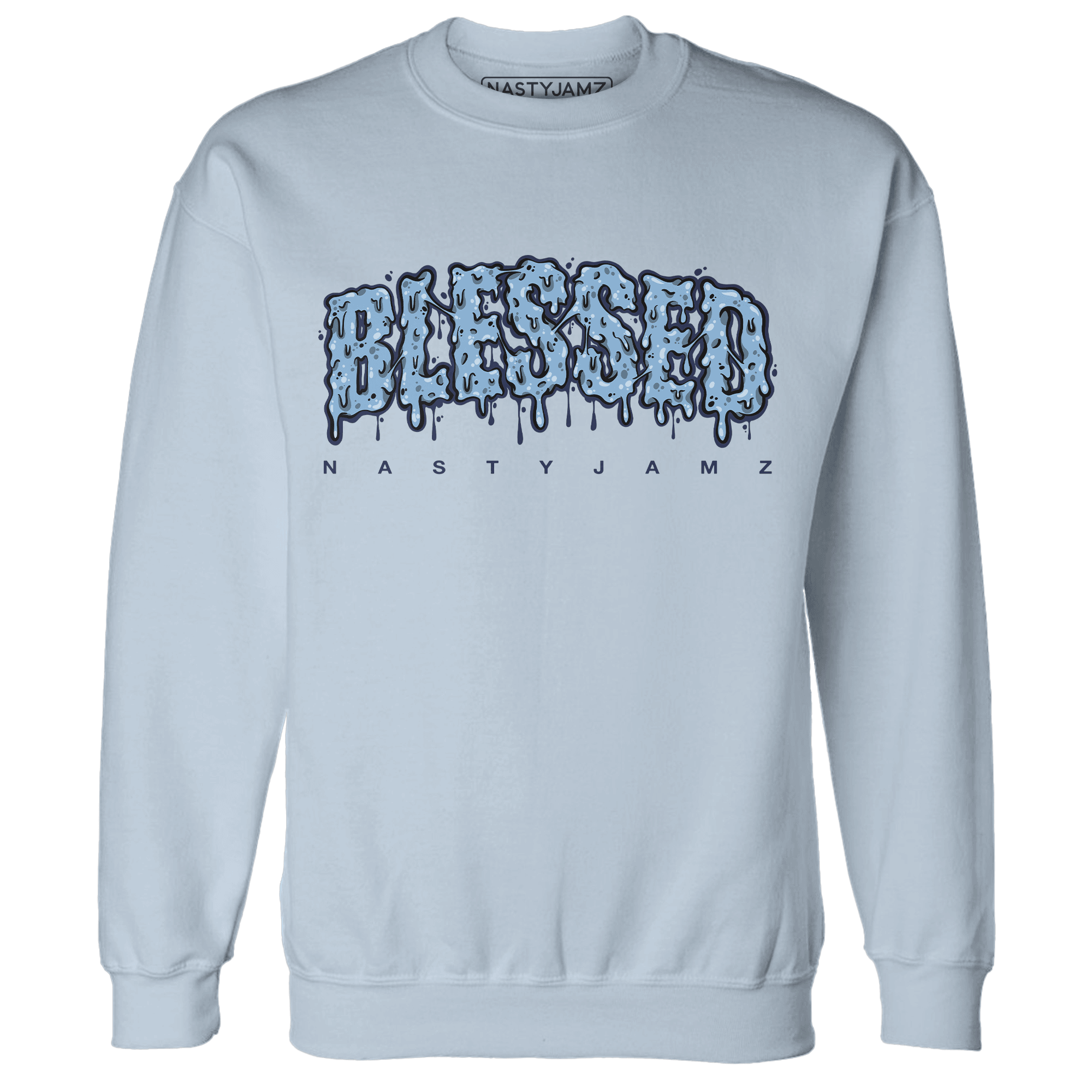 First In Flight 1s Sweatshirt Match Blessed Text - NastyJamz