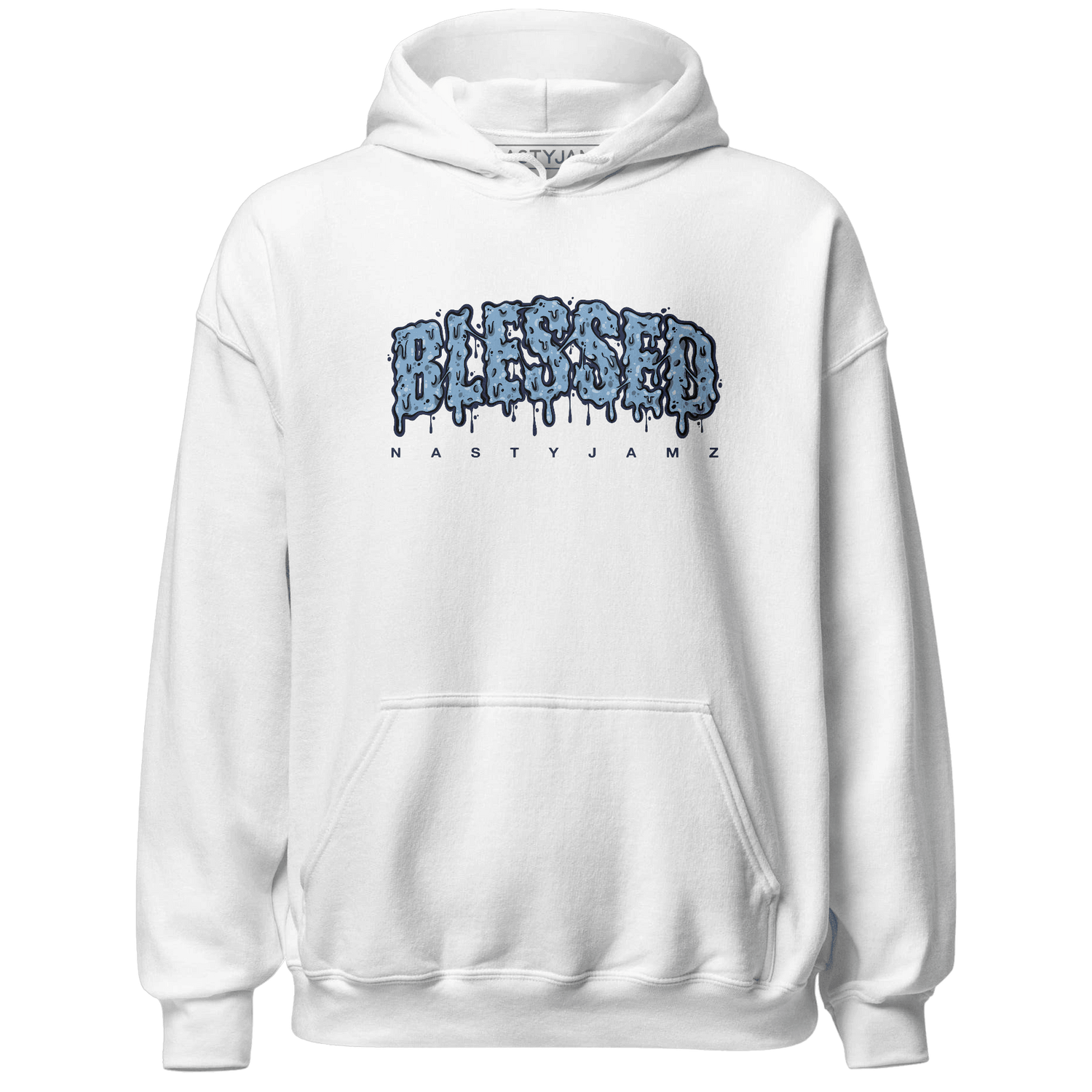 First In Flight 1s Hoodie Match Blessed Text - NastyJamz