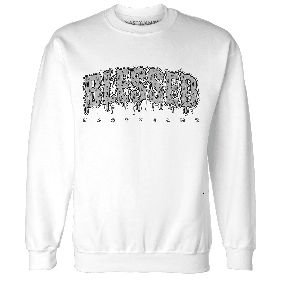 Wolf-Grey-1s-Sweatshirt-Match-Blessed-Text