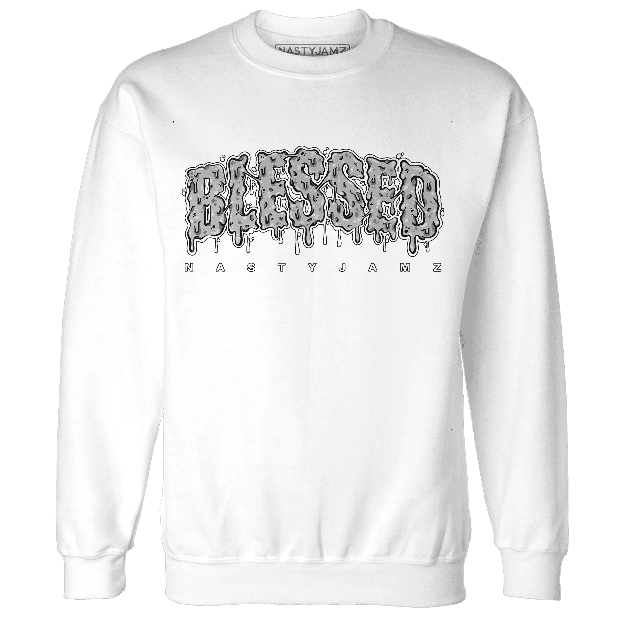 Wolf-Grey-1s-Sweatshirt-Match-Blessed-Text