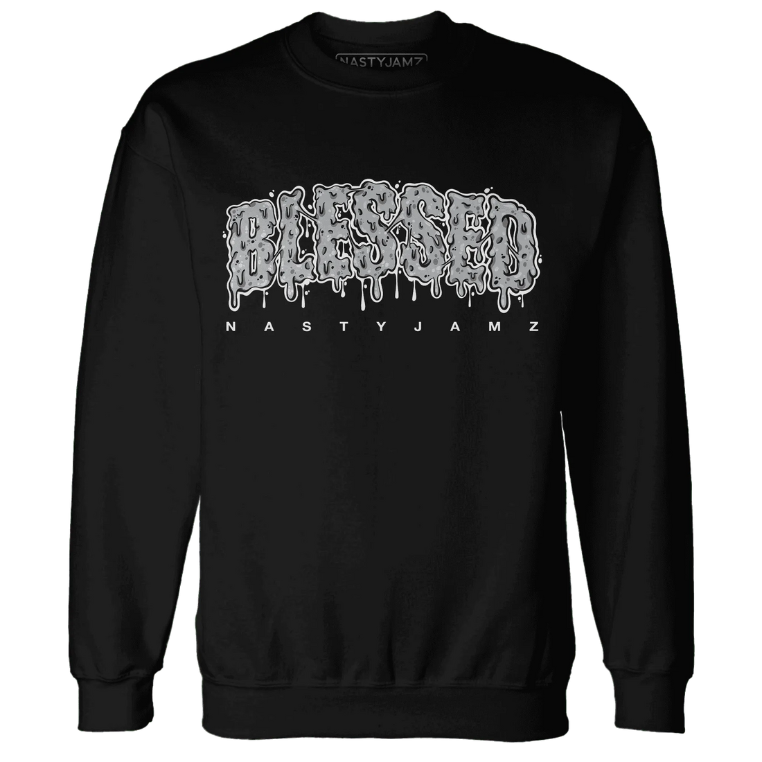 Wolf-Grey-1s-Sweatshirt-Match-Blessed-Text