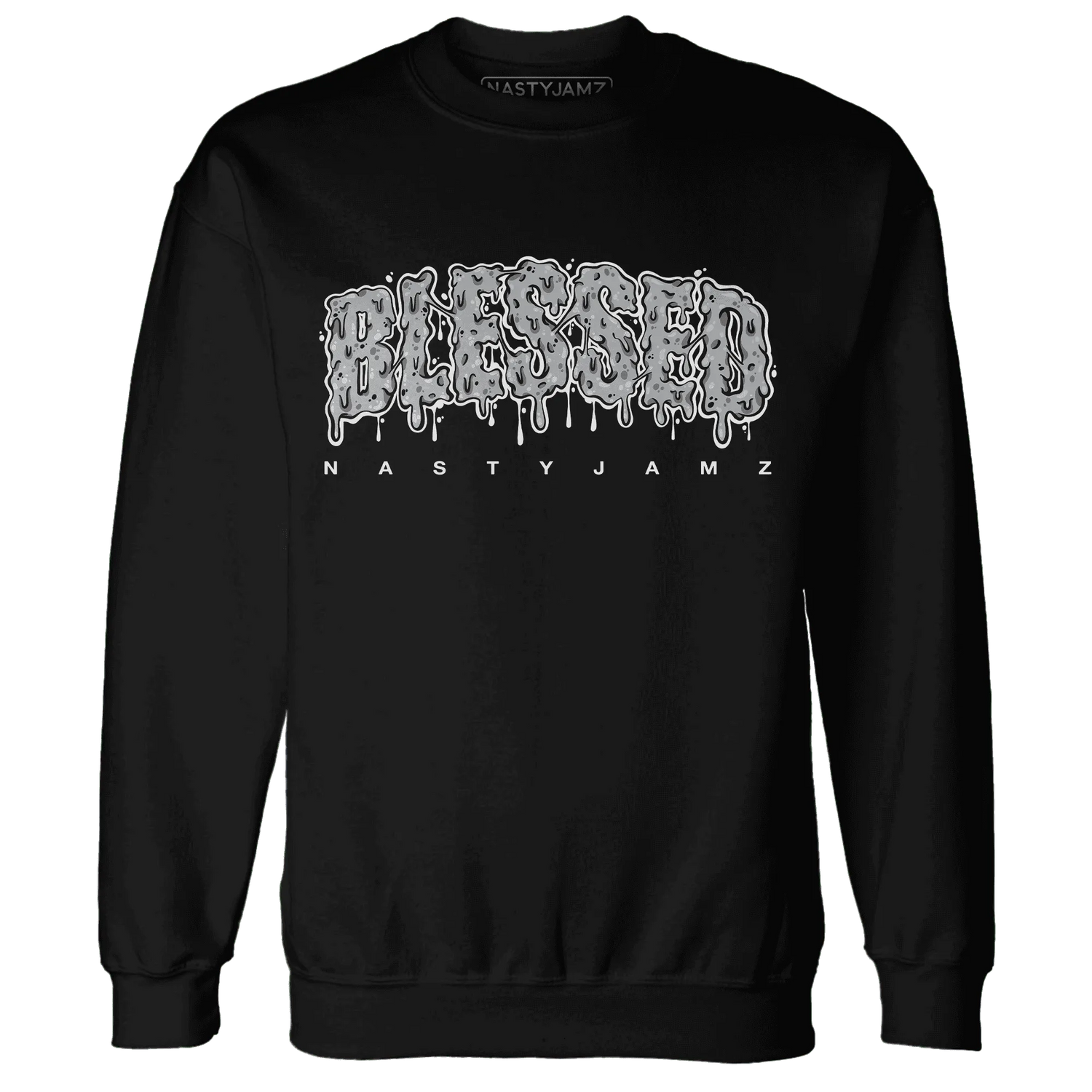 Wolf-Grey-1s-Sweatshirt-Match-Blessed-Text