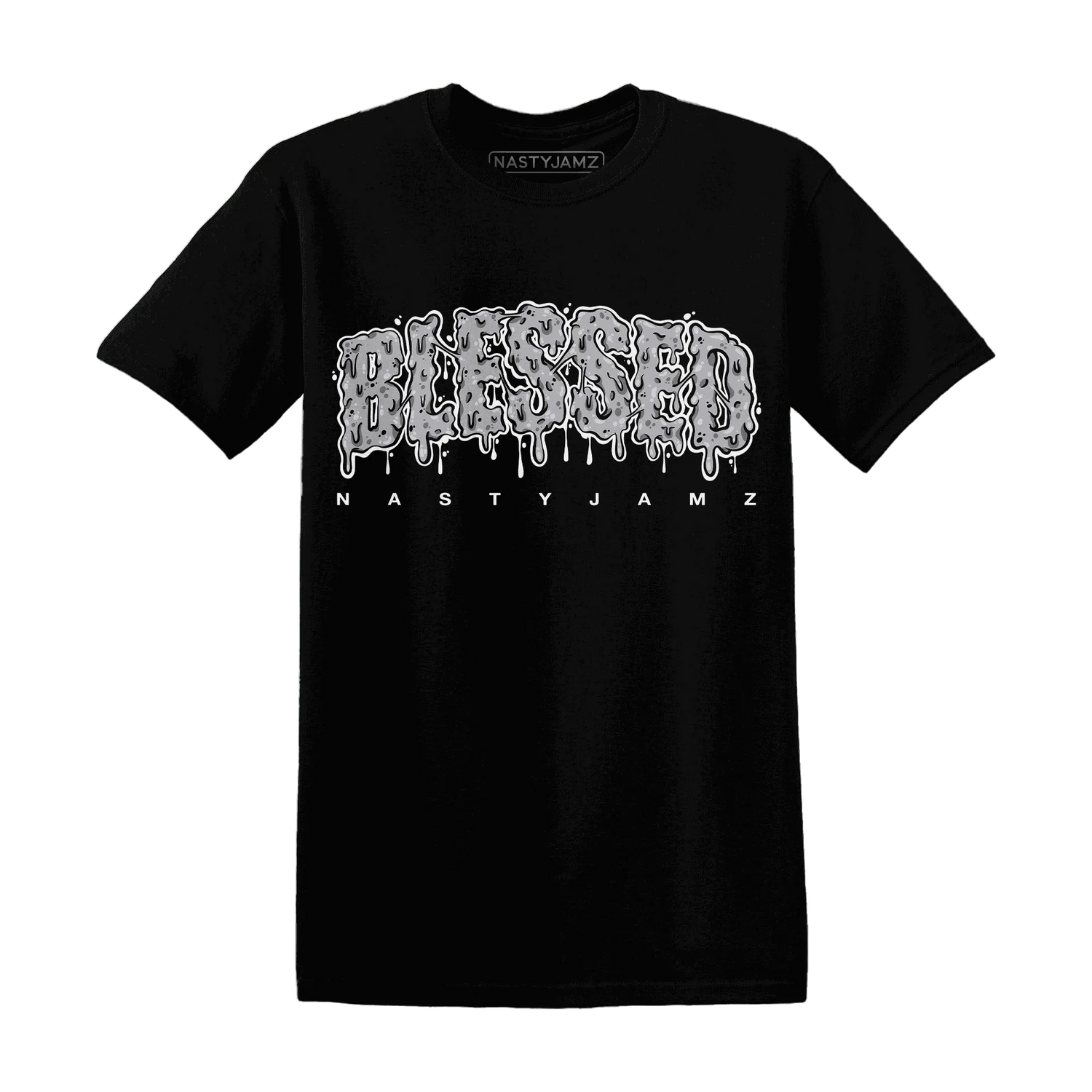 Wolf-Grey-1s-T-Shirt-Match-Blessed-Text