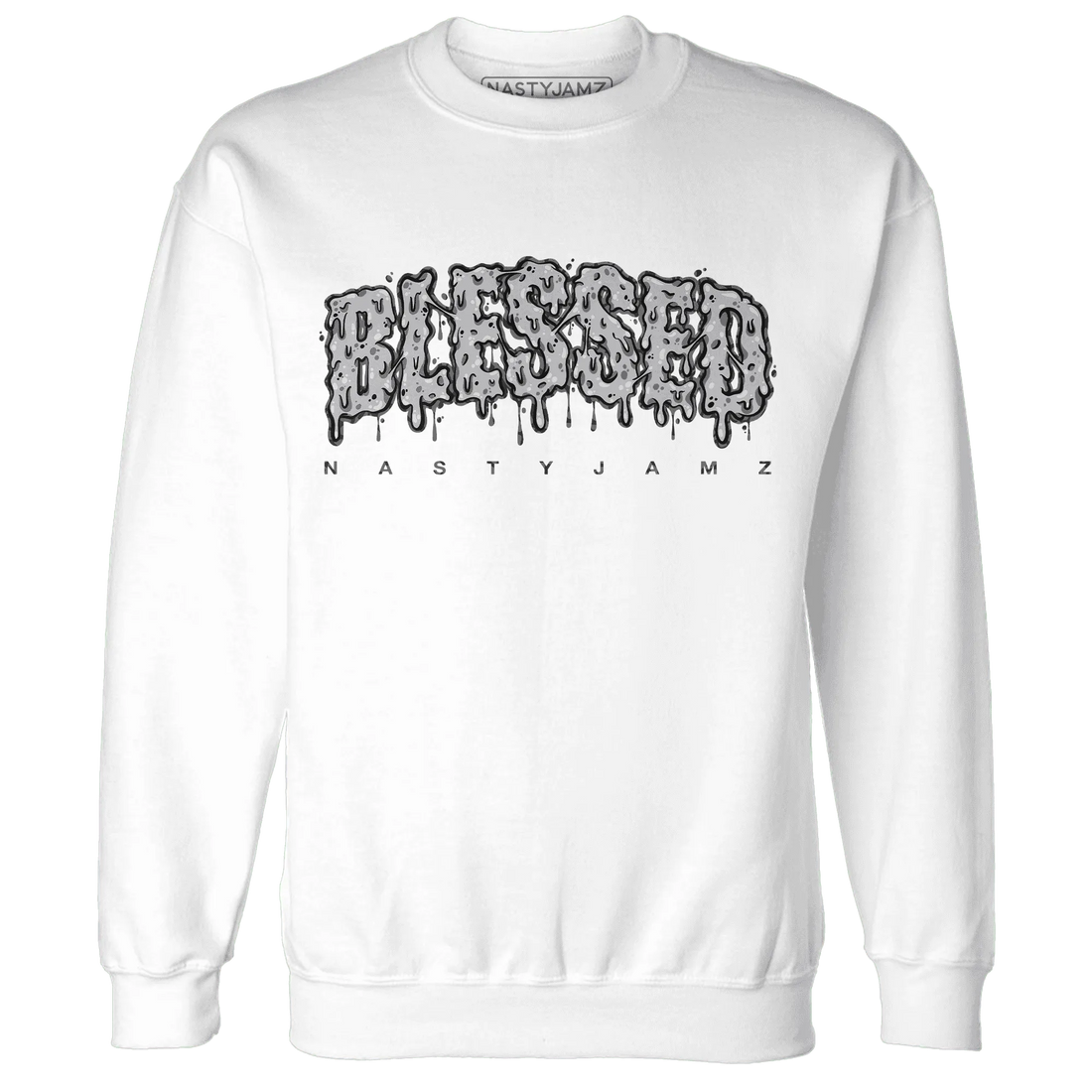Cement-Grey-3s-Sweatshirt-Match-Blessed-Text