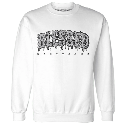 Cement-Grey-3s-Sweatshirt-Match-Blessed-Text