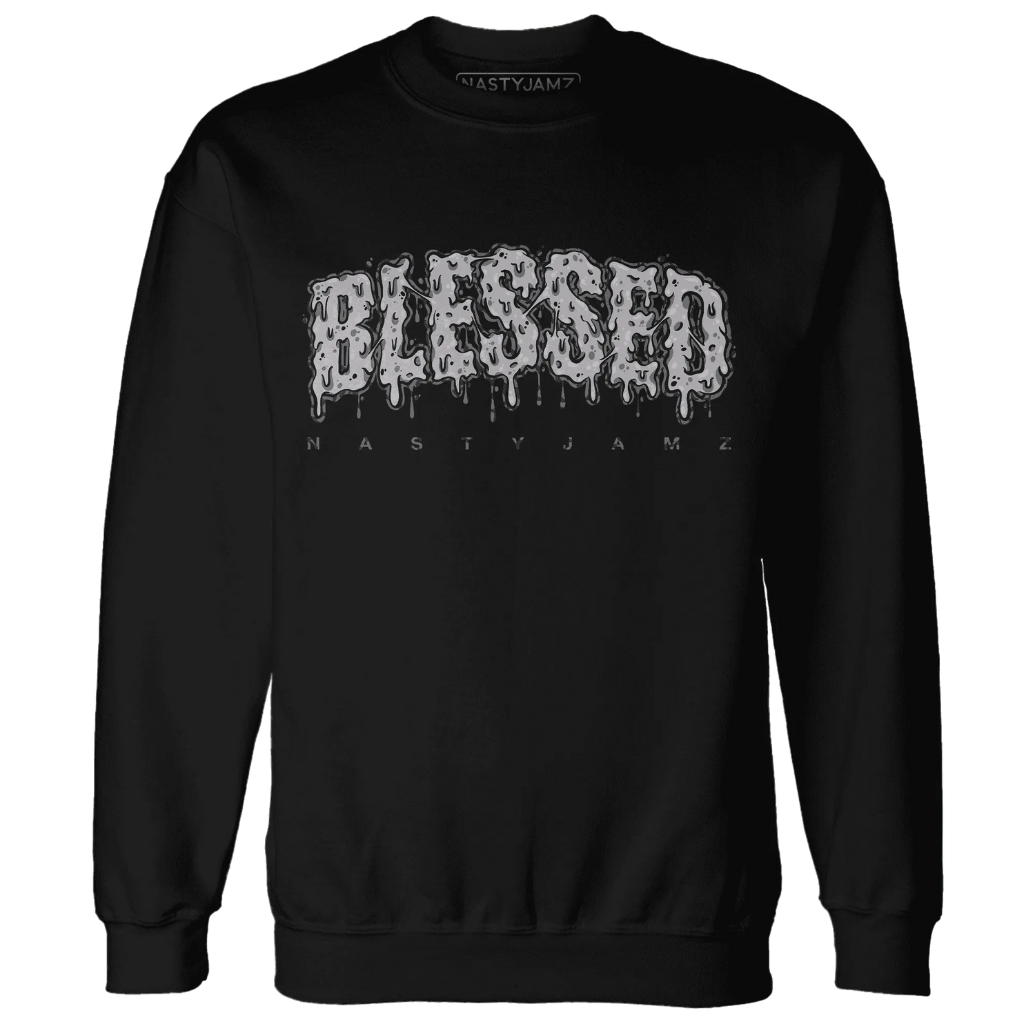 Cement-Grey-3s-Sweatshirt-Match-Blessed-Text