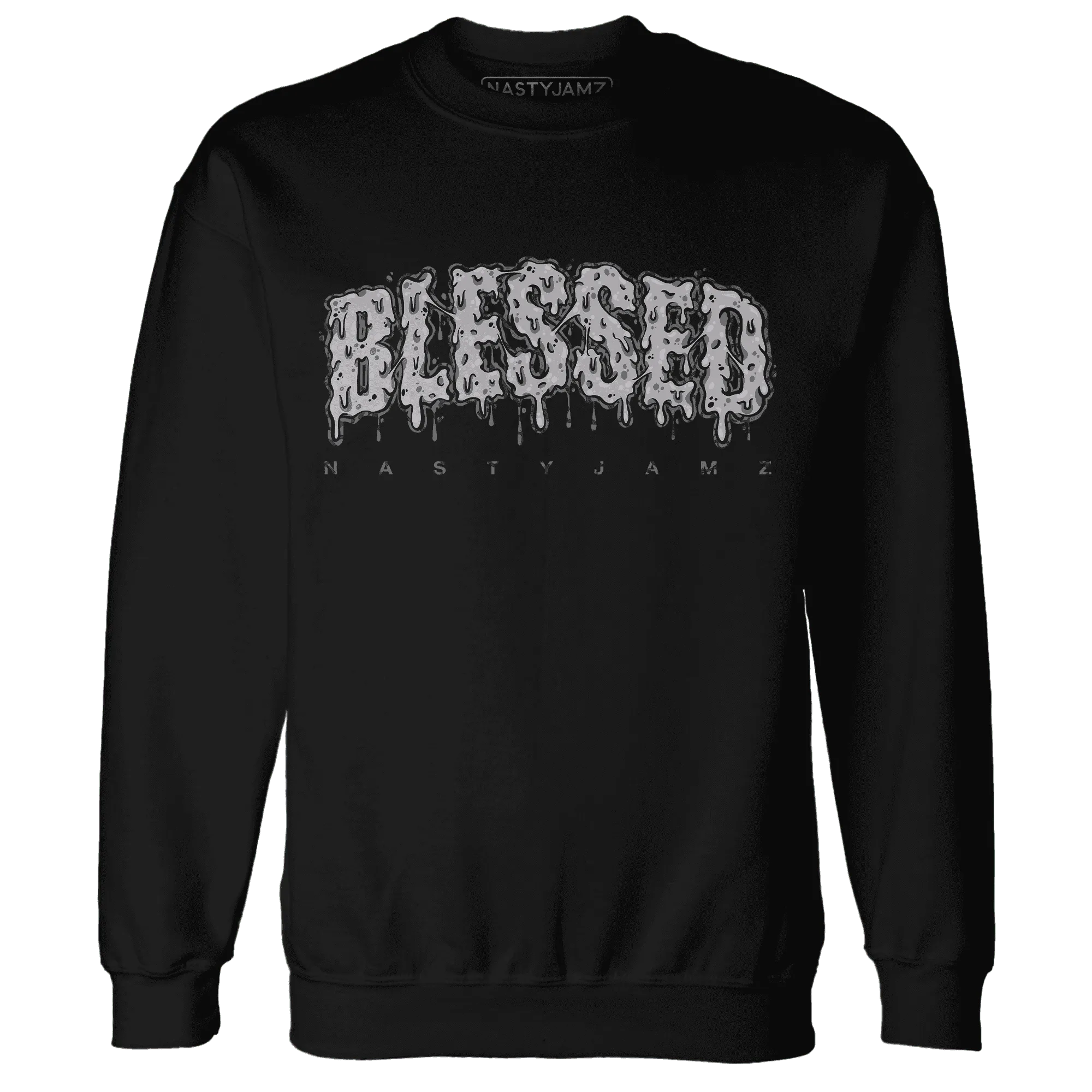 Cement-Grey-3s-Sweatshirt-Match-Blessed-Text