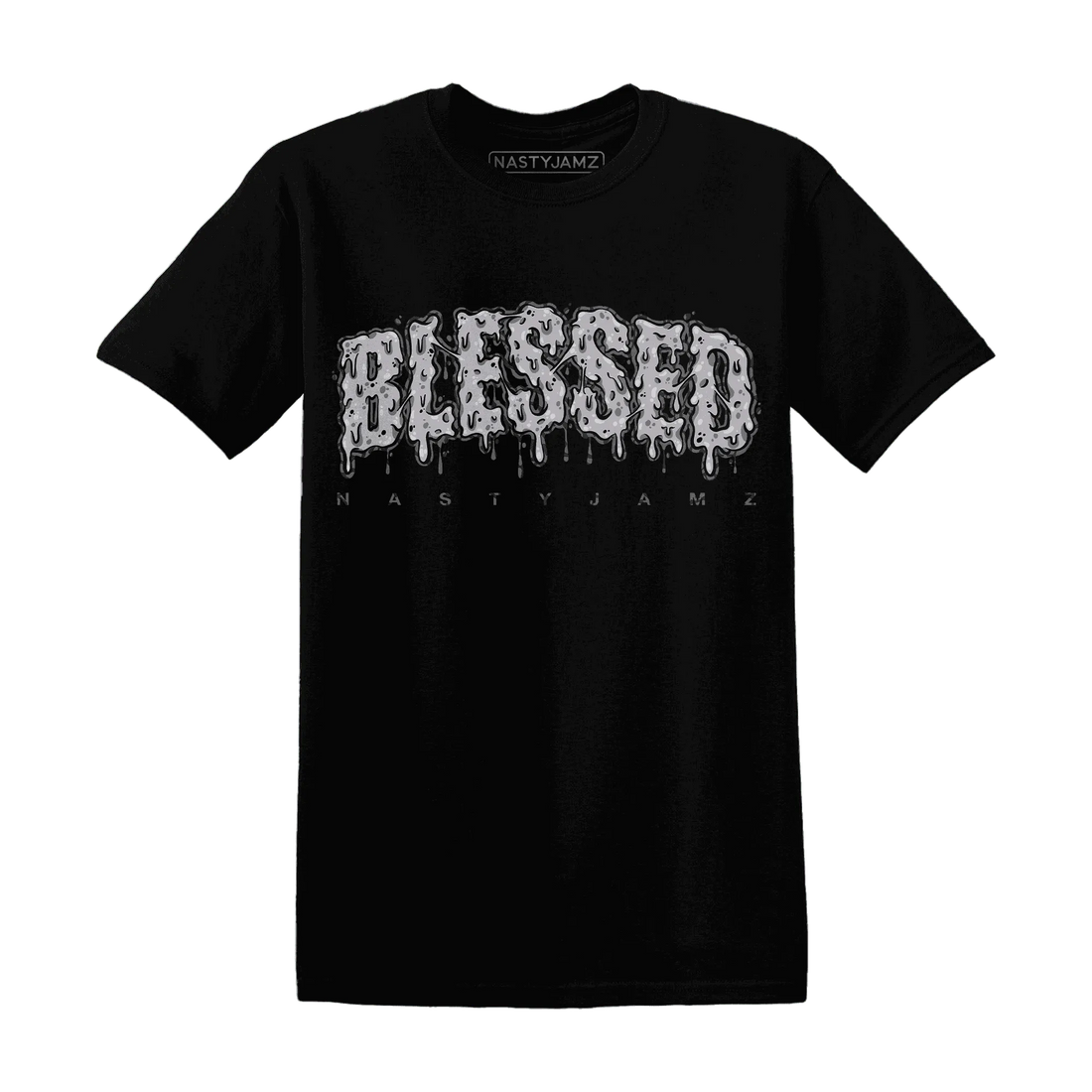 Cement-Grey-3s-T-Shirt-Match-Blessed-Text