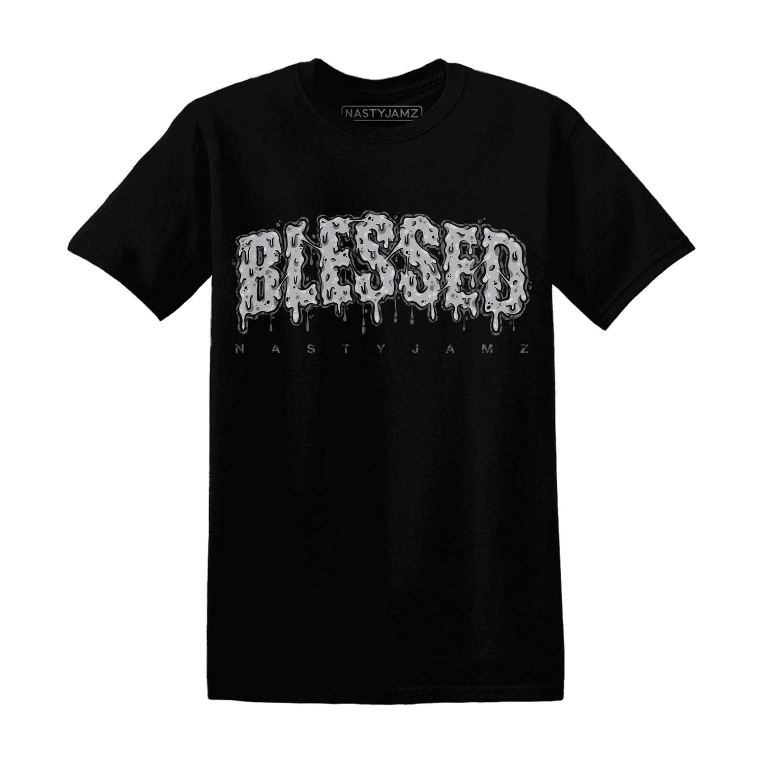 Cement-Grey-3s-T-Shirt-Match-Blessed-Text