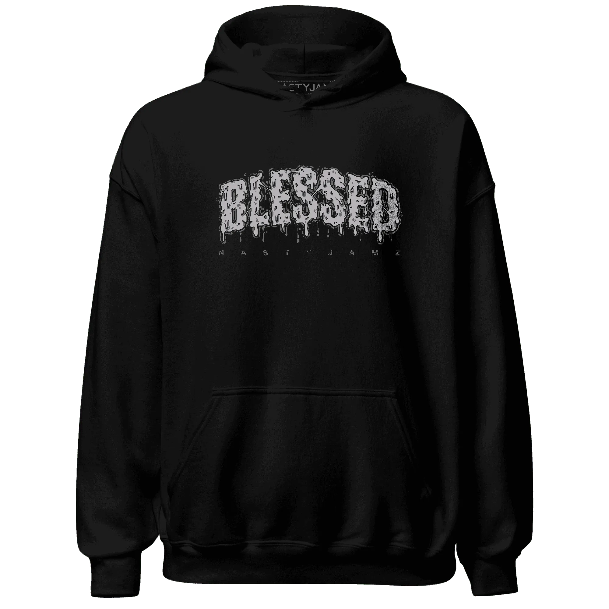 Cement-Grey-3s-Hoodie-Match-Blessed-Text