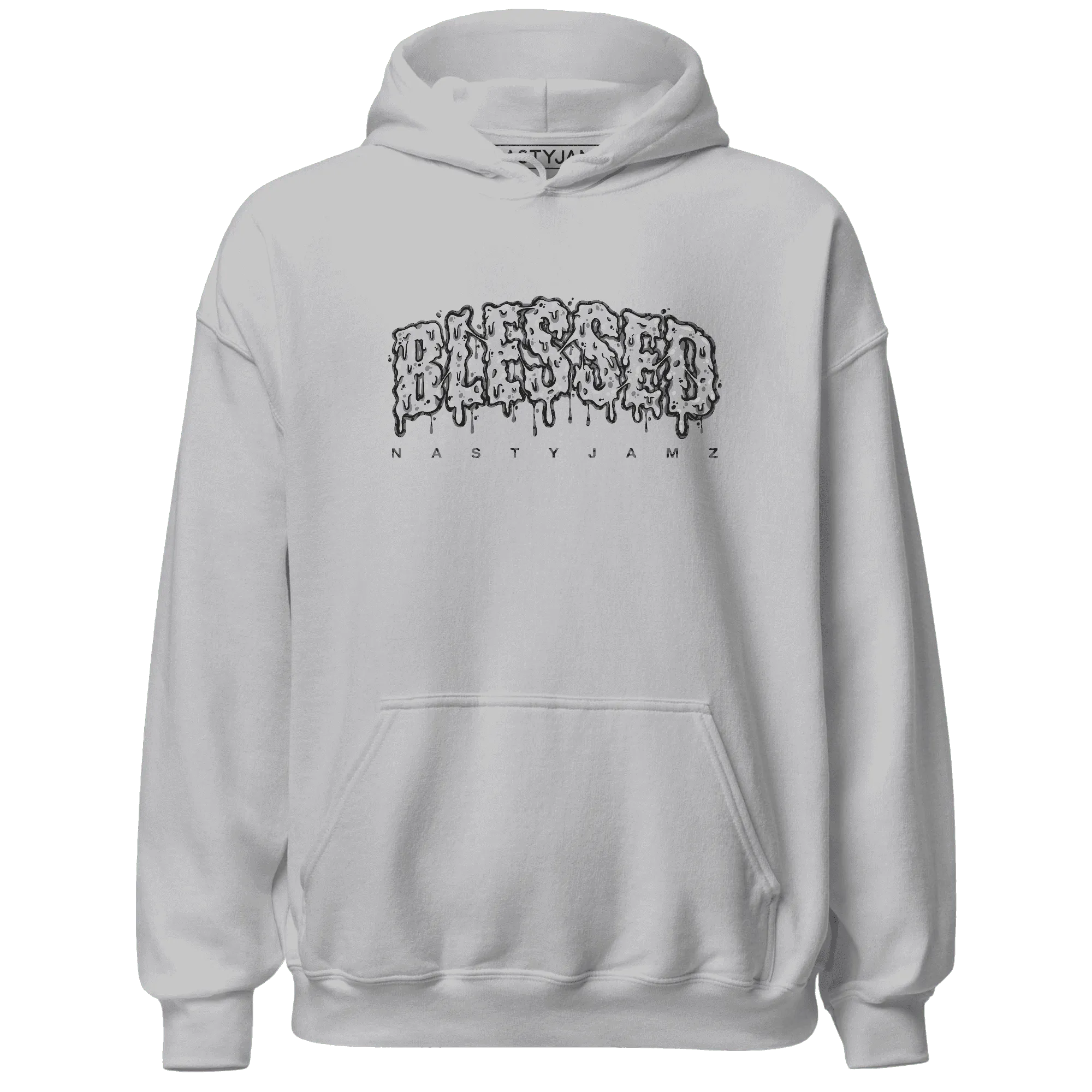 Cement-Grey-3s-Hoodie-Match-Blessed-Text