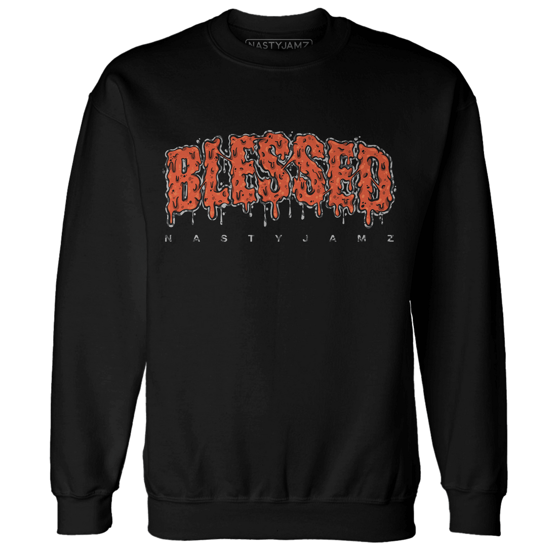 Georgia Peach 3s Sweatshirt Match Blessed Text - NastyJamz