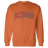 Georgia Peach 3s Sweatshirt Match Blessed Text - NastyJamz