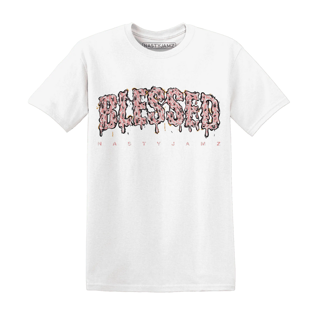 Red-Stardust-3s-T-Shirt-Match-Blessed-Text