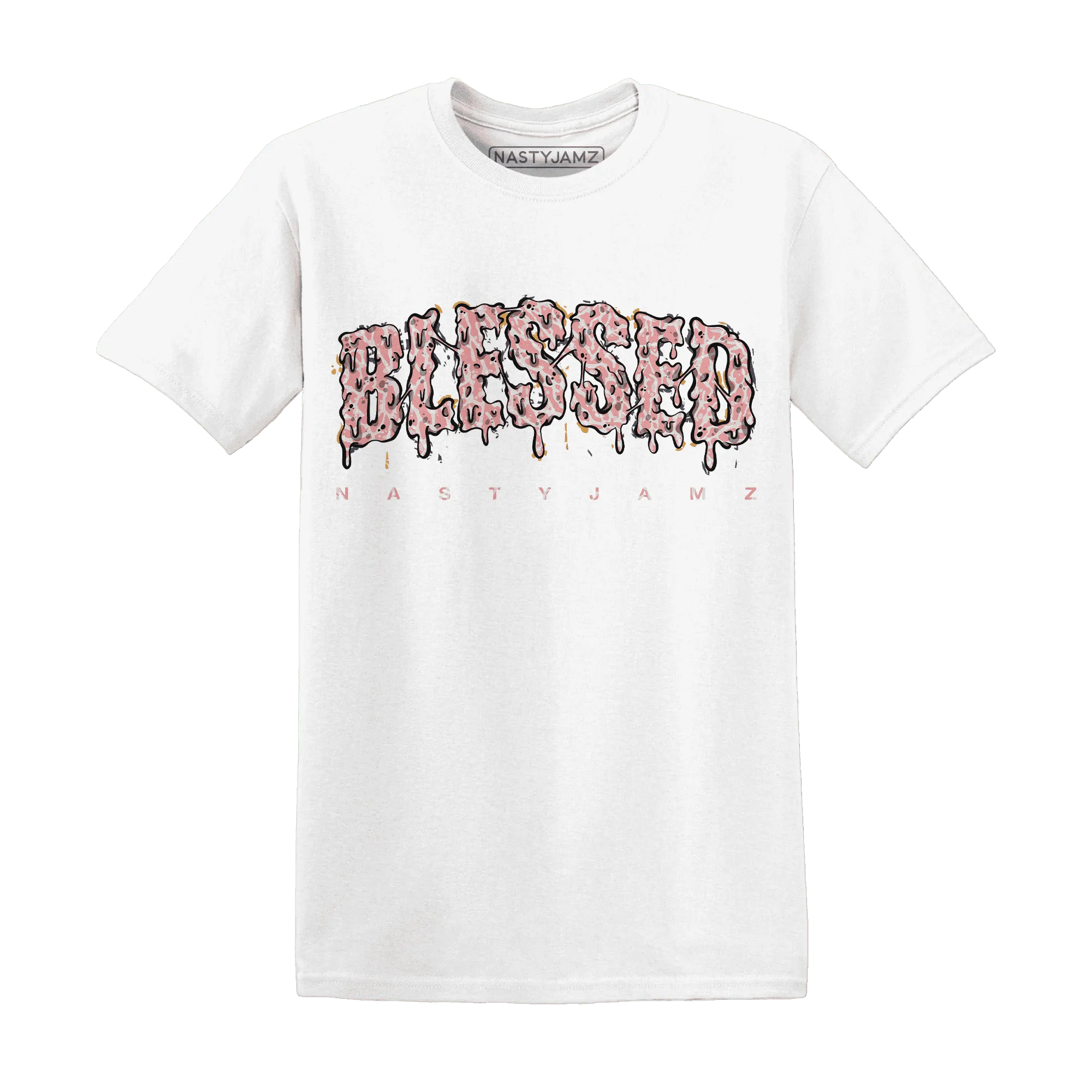 Red-Stardust-3s-T-Shirt-Match-Blessed-Text