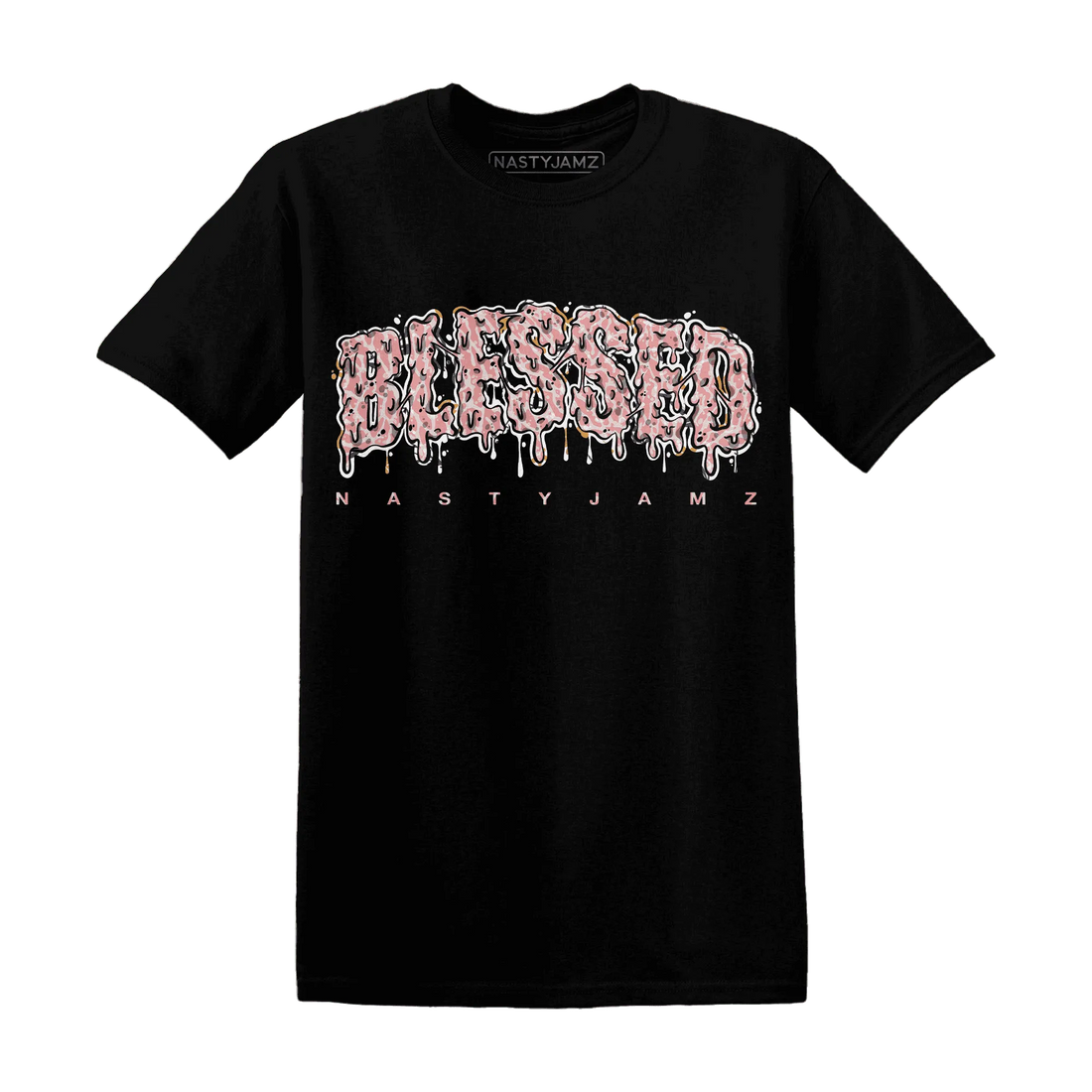 Red-Stardust-3s-T-Shirt-Match-Blessed-Text