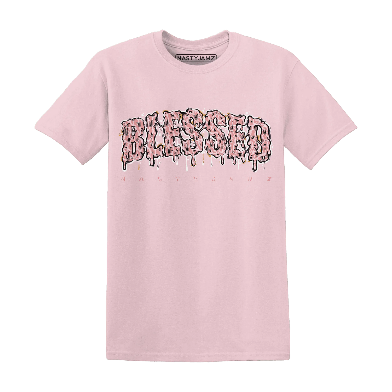 Red-Stardust-3s-T-Shirt-Match-Blessed-Text