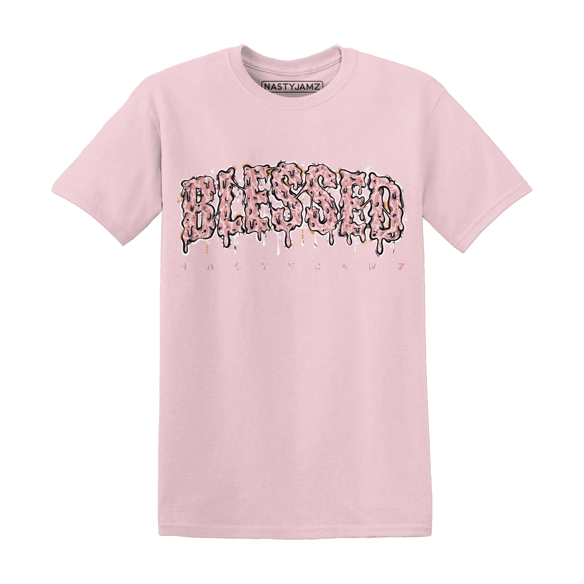 Red-Stardust-3s-T-Shirt-Match-Blessed-Text