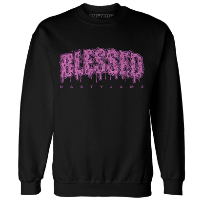 GS Hyper Violet 4s Sweatshirt Match Blessed Text - NastyJamz