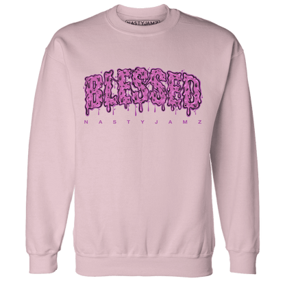GS Hyper Violet 4s Sweatshirt Match Blessed Text - NastyJamz