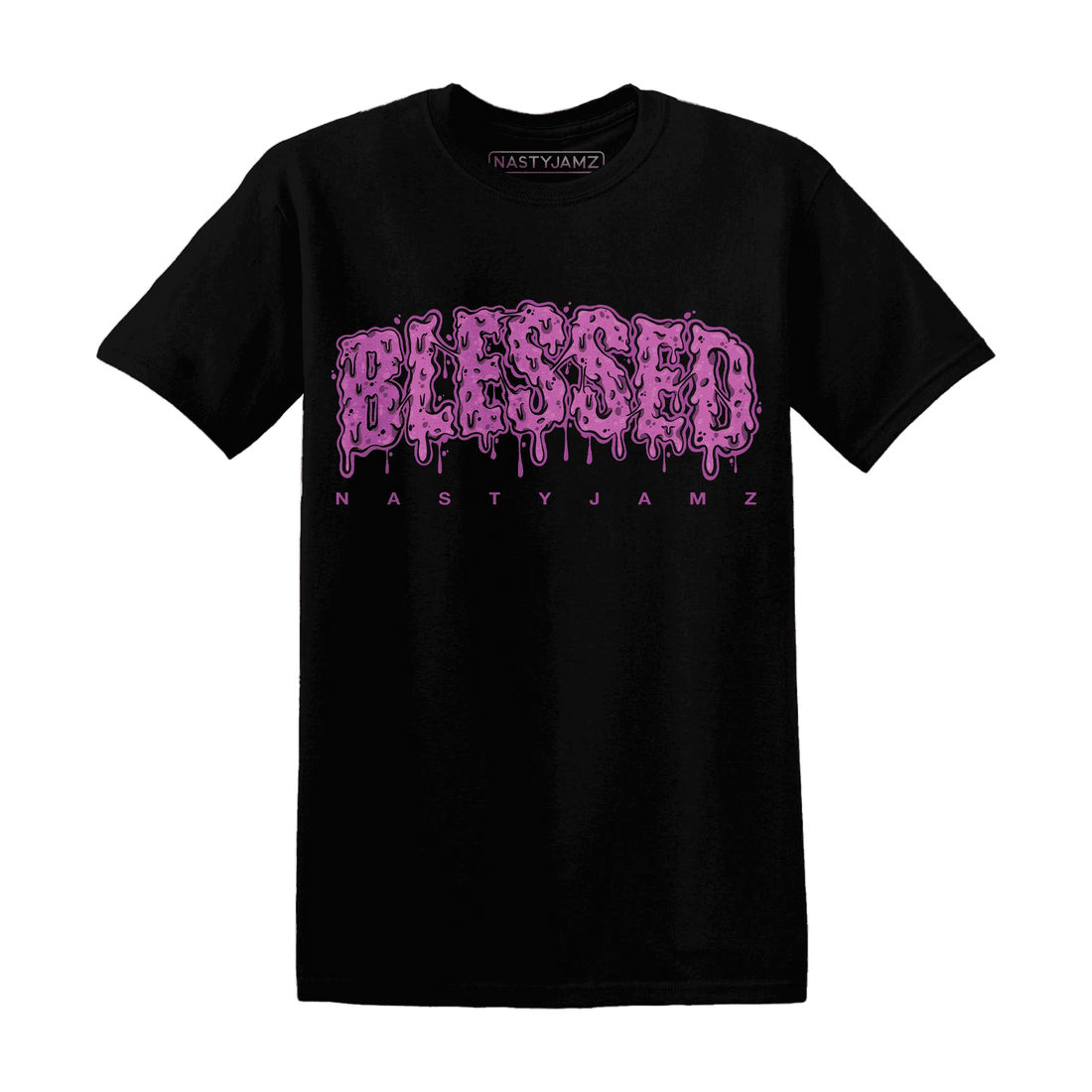 GS-Hyper-Violet-4s-T-Shirt-Match-Blessed-Text