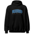 Industrial Blue 4s Hoodie Match Blessed Text - NastyJamz