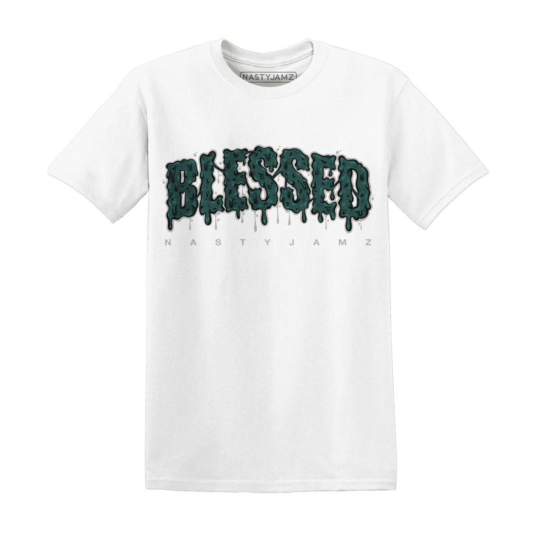 Oxidized-Green-4s-T-Shirt-Match-Blessed-Text