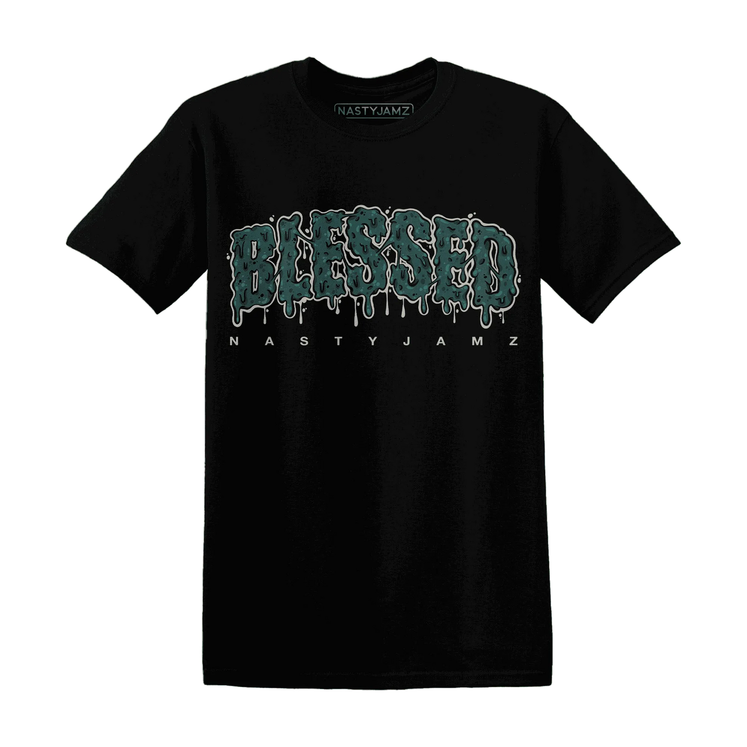 Oxidized-Green-4s-T-Shirt-Match-Blessed-Text