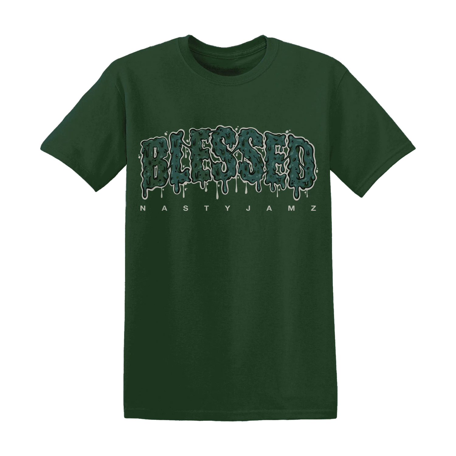 Oxidized-Green-4s-T-Shirt-Match-Blessed-Text
