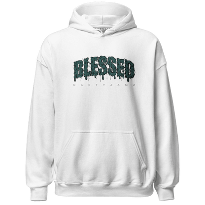 Oxidized Green 4s Hoodie Match Blessed Text - NastyJamz