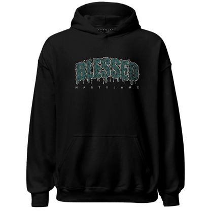 Oxidized Green 4s Hoodie Match Blessed Text - NastyJamz