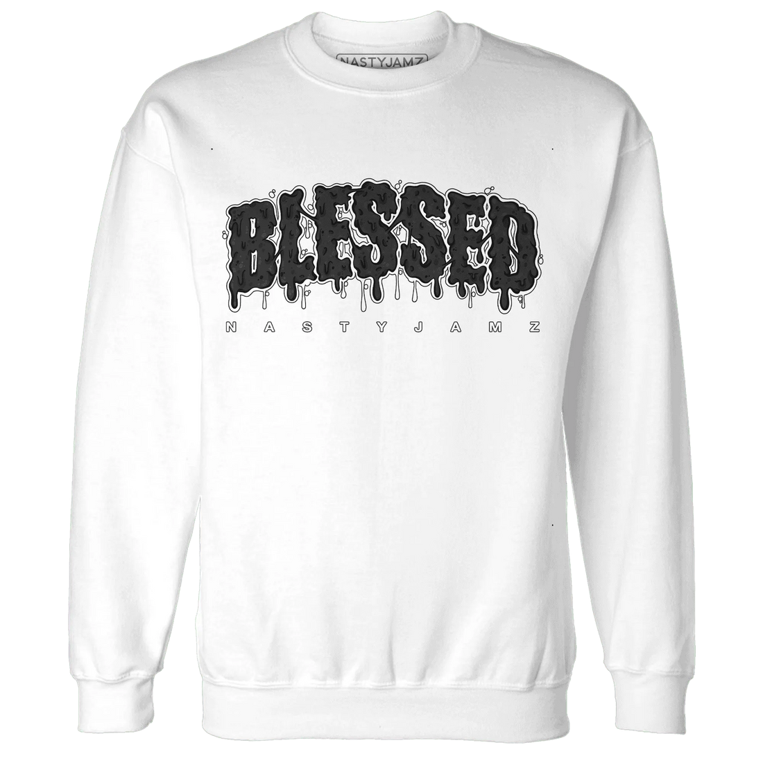 White-Thunder-4s-Sweatshirt-Match-Blessed-Text