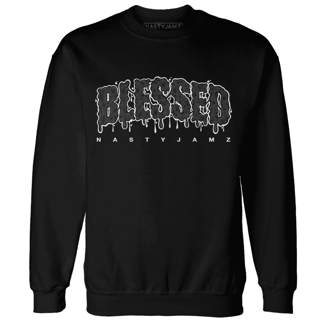 White-Thunder-4s-Sweatshirt-Match-Blessed-Text