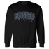 White-Navy-6s-Sweatshirt-Match-Blessed-Text