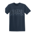 White-Navy-6s-T-Shirt-Match-Blessed-Text