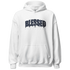 White-Navy-6s-Hoodie-Match-Blessed-Text