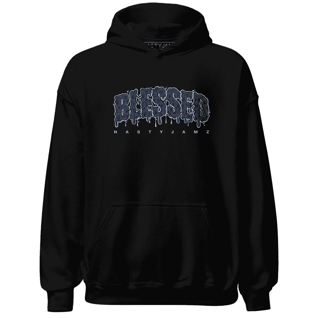 White-Navy-6s-Hoodie-Match-Blessed-Text