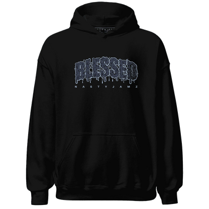 White-Navy-6s-Hoodie-Match-Blessed-Text